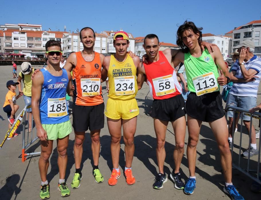 Óscar Bernárdez y Elsa Pena se hacen con la victoria en la exigente prueba de Praia América.