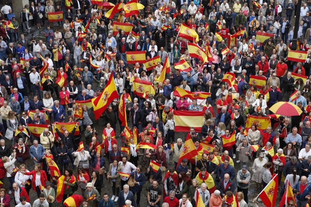 Manifestación en Gijón por la unidad de España