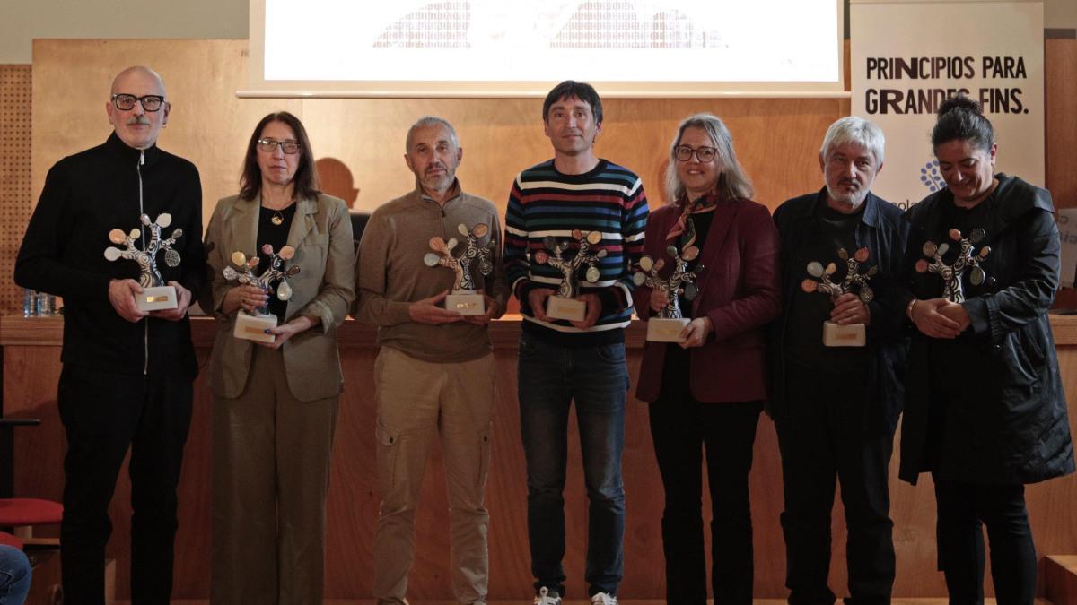 Foto de familia de los premios Frei Martín Sarmiento.