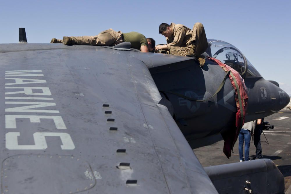 El portaaviones del ejército norteamericano USS Kearsarge