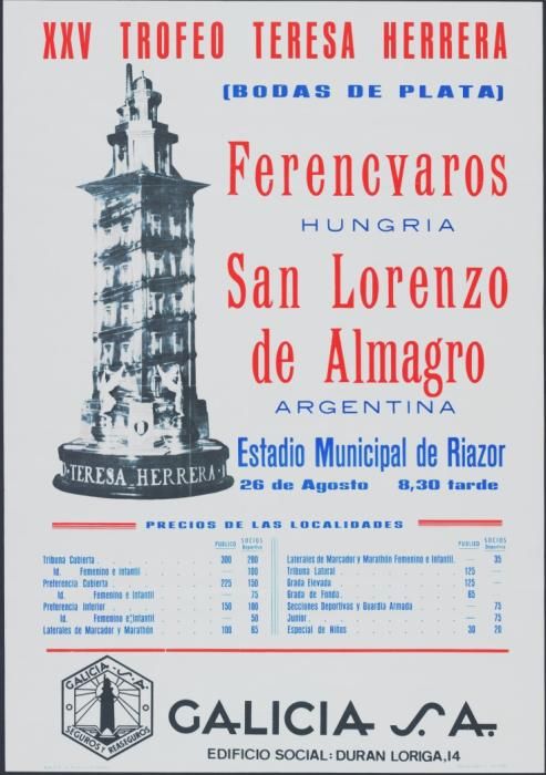 1970. Siete décadas del Teresa Herrera en carteles