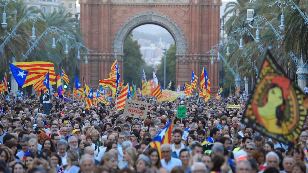 Manifestación del 1-O del 2018