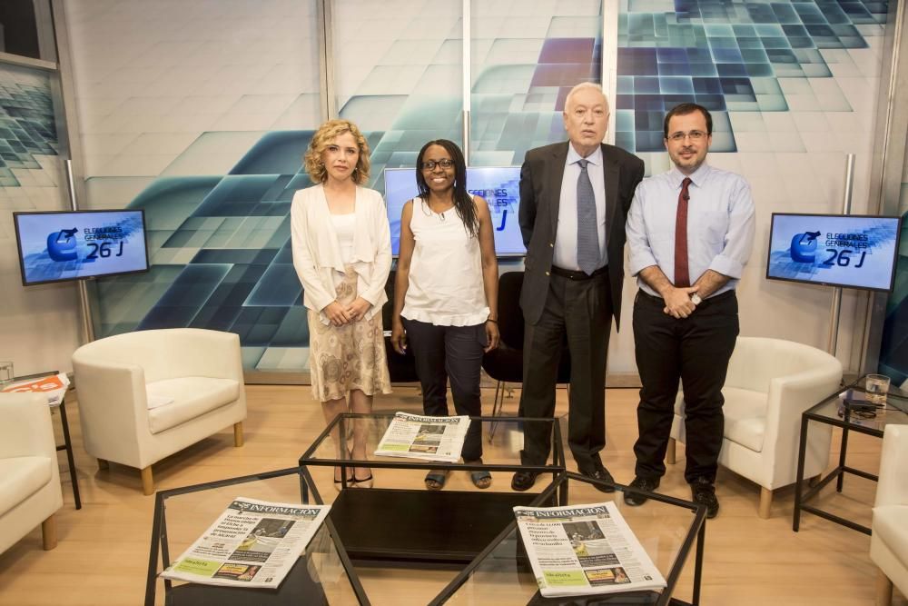 Los candidatos, en el debate de INFORMACIÓN TV