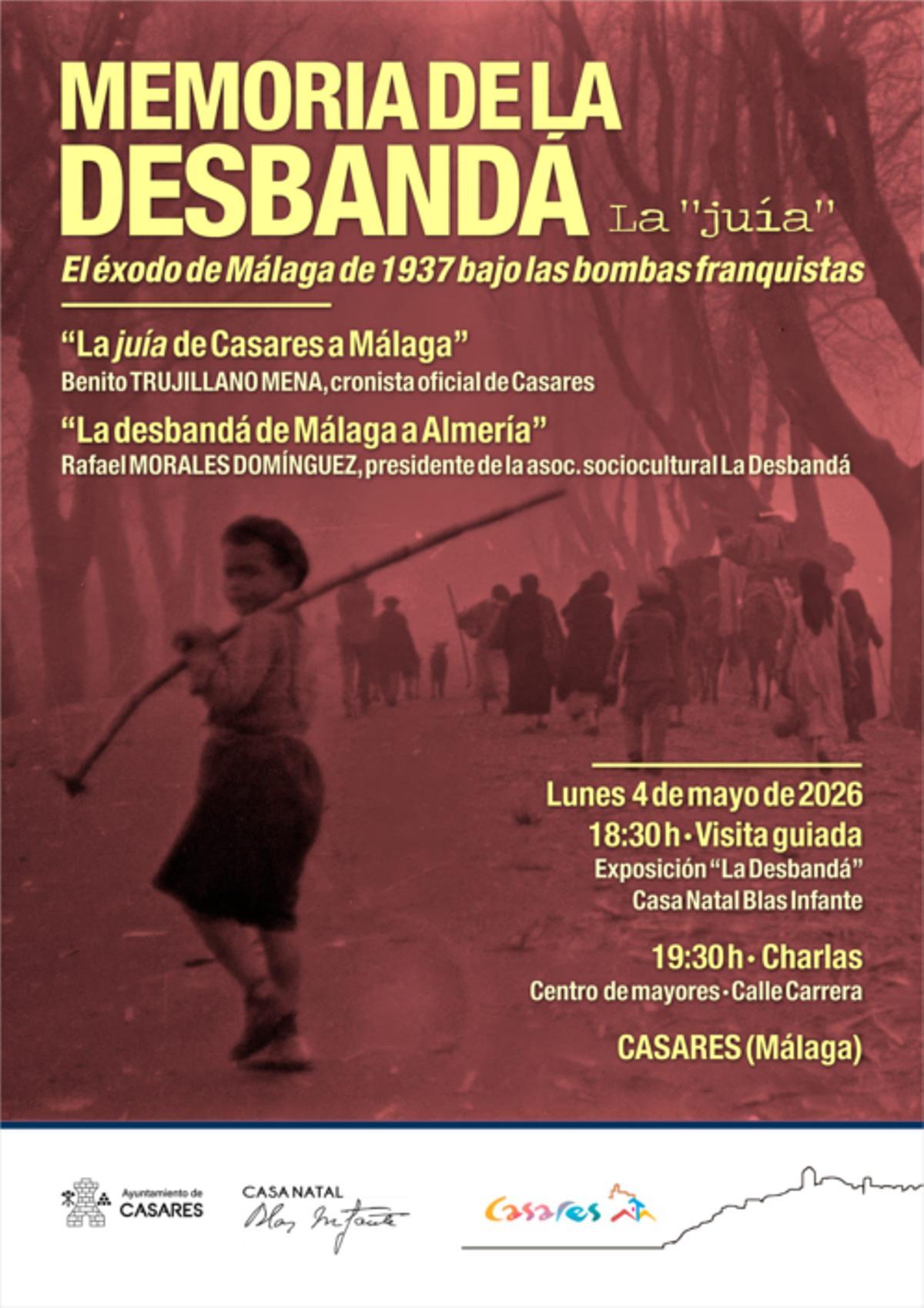 Cartel de la jornada 'Memoria de la Desbandá'