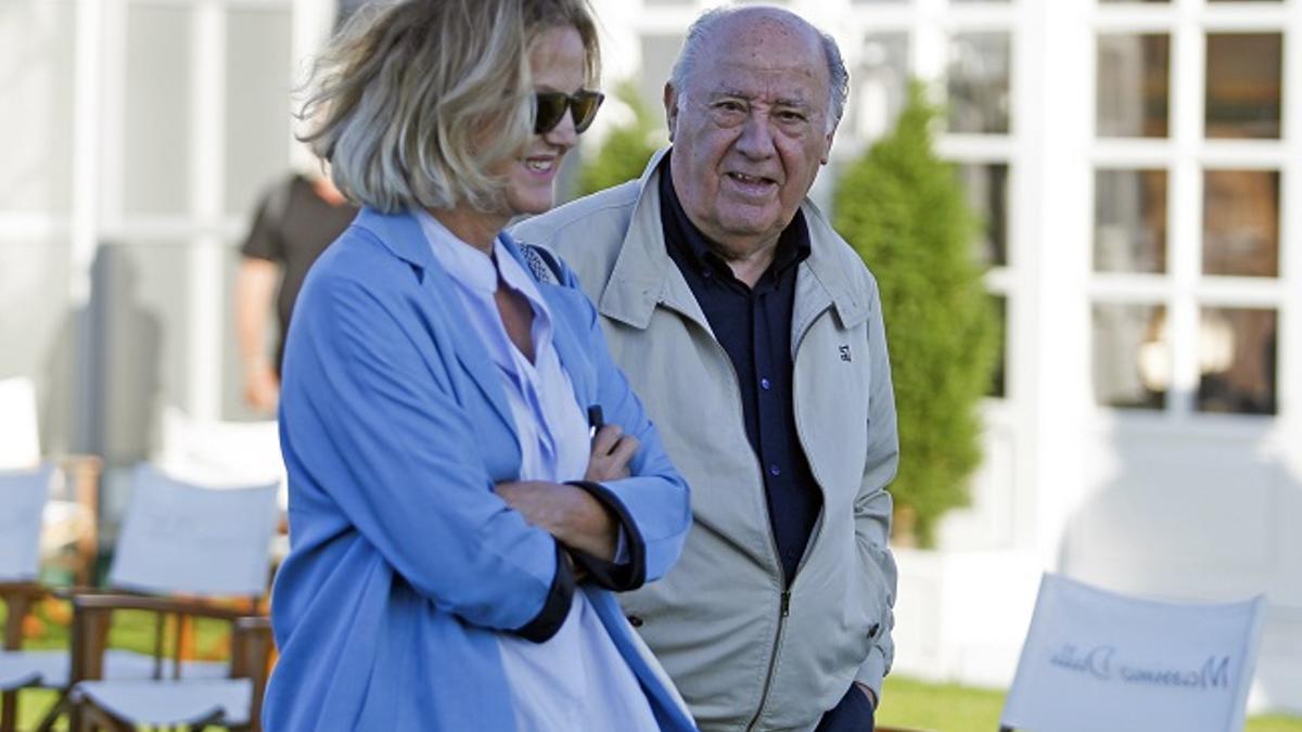 Marta Ortega y Amancio Ortega en el centro hípico Casas Novas en La Coruña