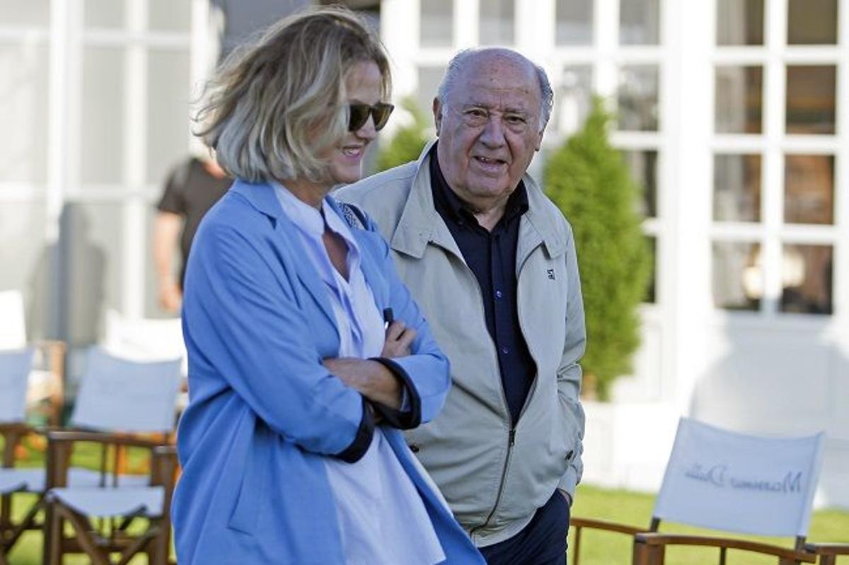 Marta Ortega y Amancio Ortega en el centro hípico Casas Novas en La Coruña