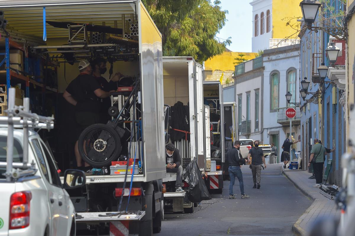 Primer día de ensayo de la película 'The Mother' en Las Palmas de Gran Canaria