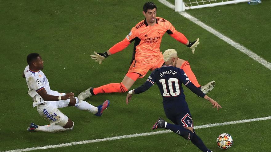 PSG - Real Madrid | Courtois salvó al Madrid de recibir una goleada ...