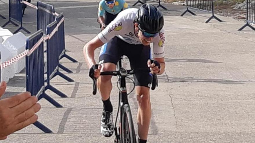 Alejandro Gómiz, durante un momento de la carrera