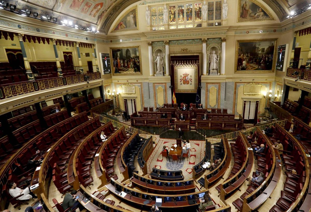 El hemiciclo del Congreso de los Diputados.
