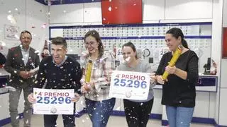El cuarto premio de la Lotería de Navidad deja 17 millones de euros en Alicante: 25296