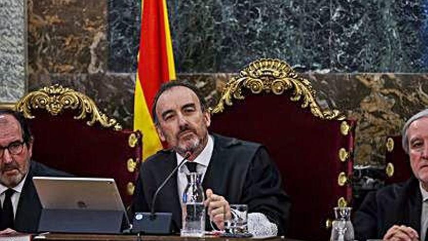 El president del tribunal, Manuel Marchena, durant el judici.