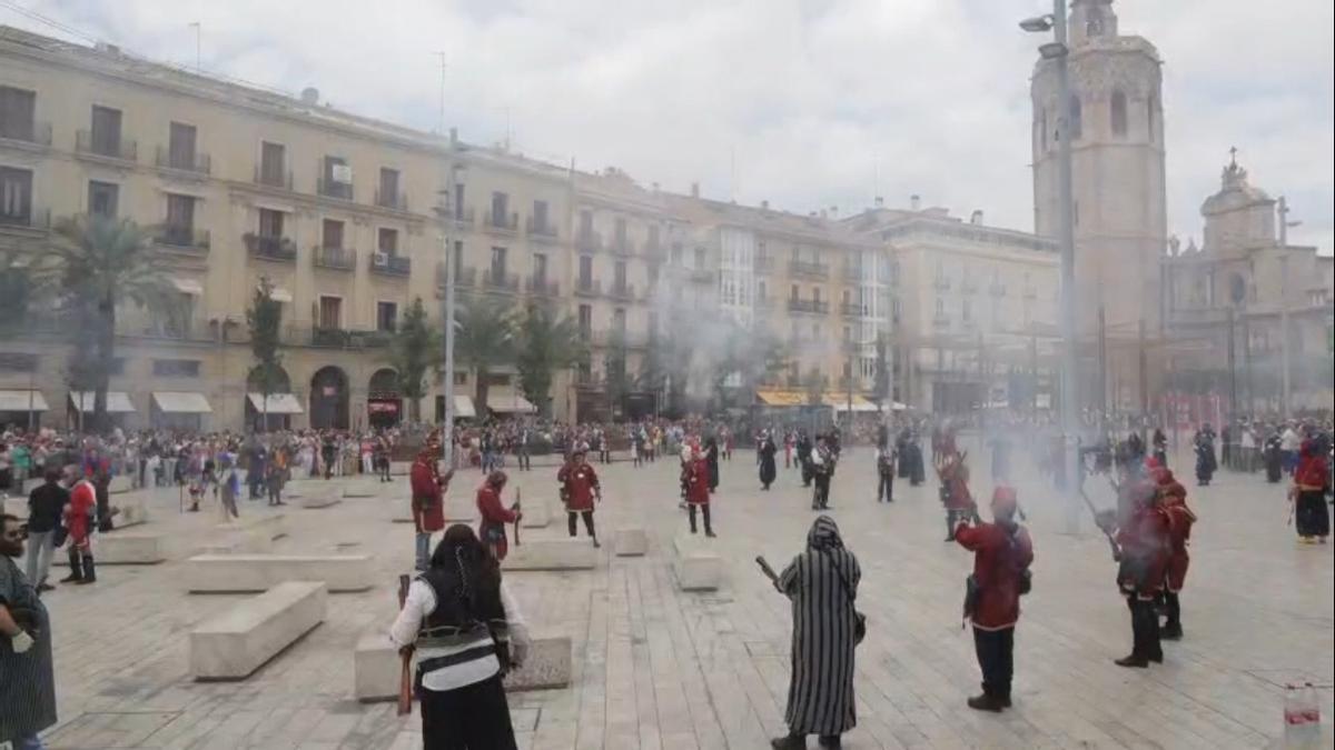 Trabucà en el centro de València