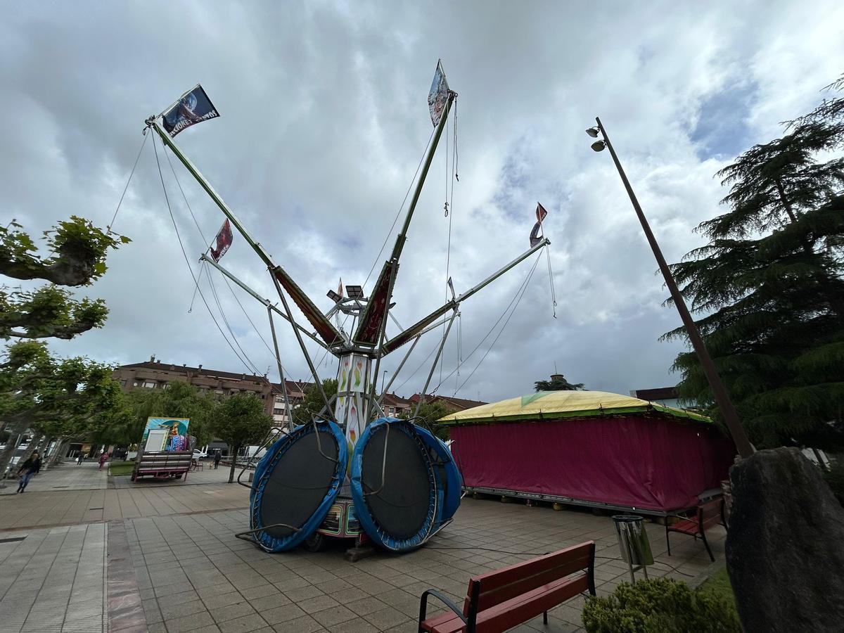 Una de las barracas de la feria de San Isidro.