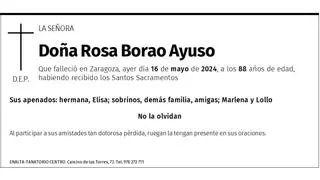 Doña Rosa Borao Ayuso