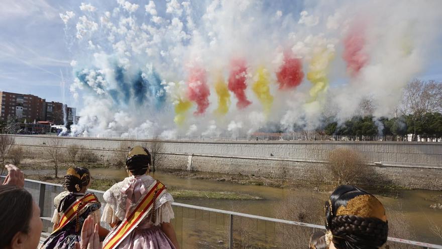 La mascletà fallera desborda Madrid Río