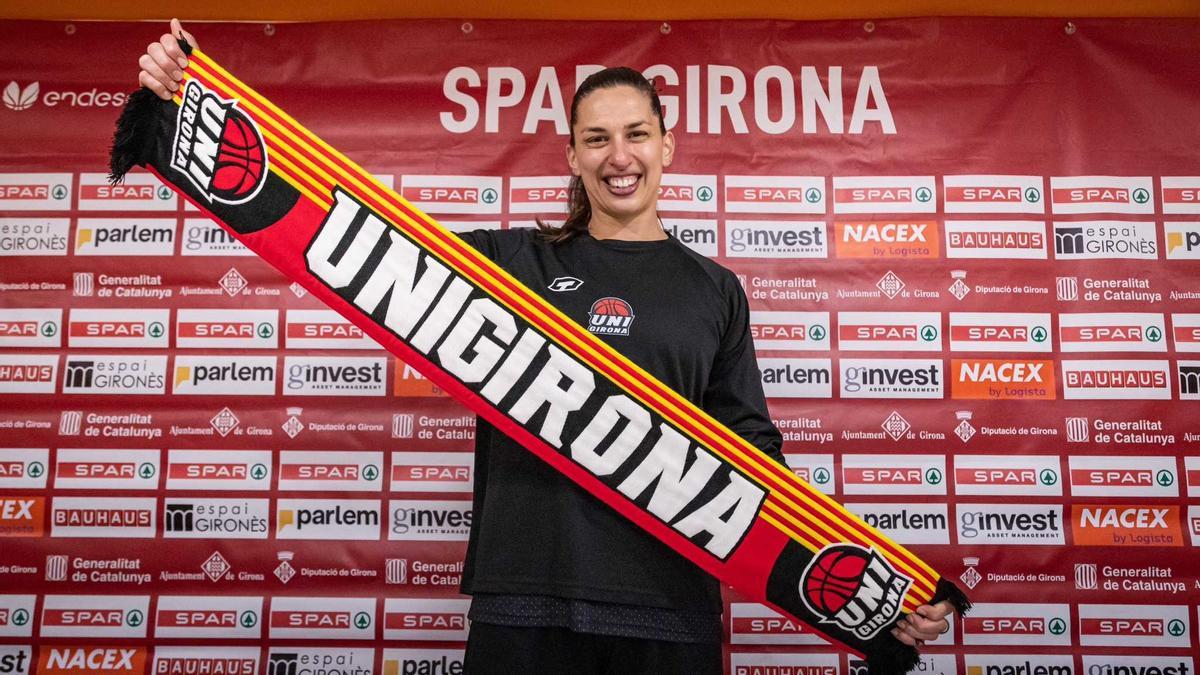 Marianna Tolo, després de ser renovada una temporada més amb l'Uni Girona.