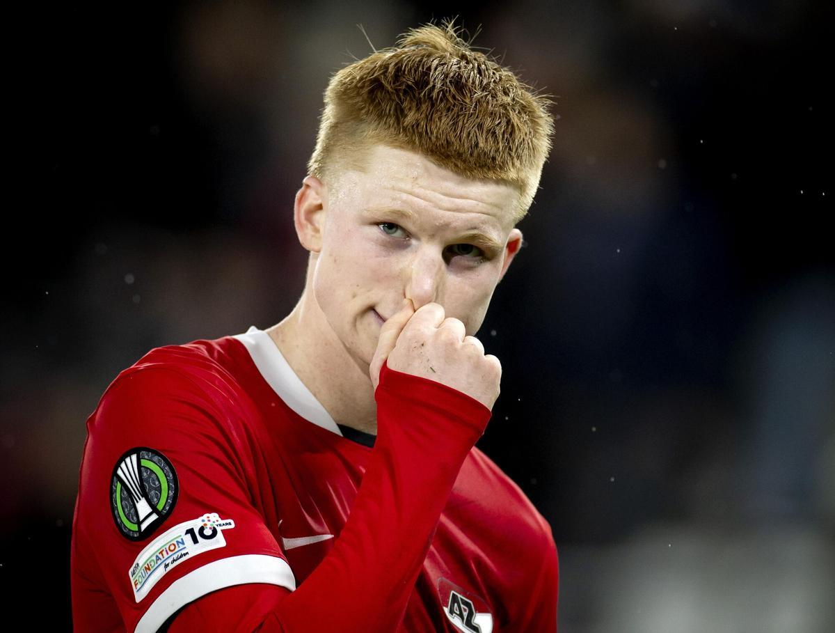 Kees Smit, durante un partido del AZ