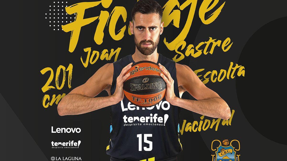 Joan Sastre, en la imagen promocional del Tenerife.