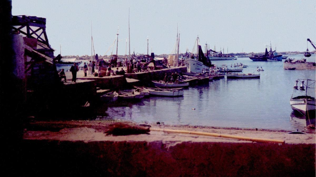 Muelle del Turbio a finales de los años cincuenta