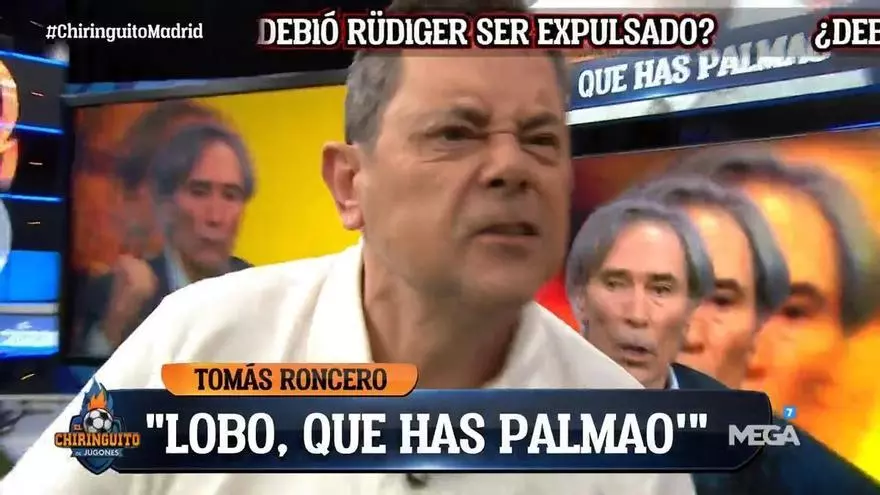 Tomás Roncero y Lobo Carrasco se enzarzaron en pleno directo de 'El Chiringuito'