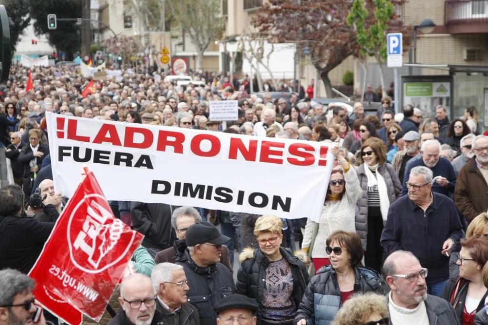 Manifestación por unas pensiones dignas en Murcia