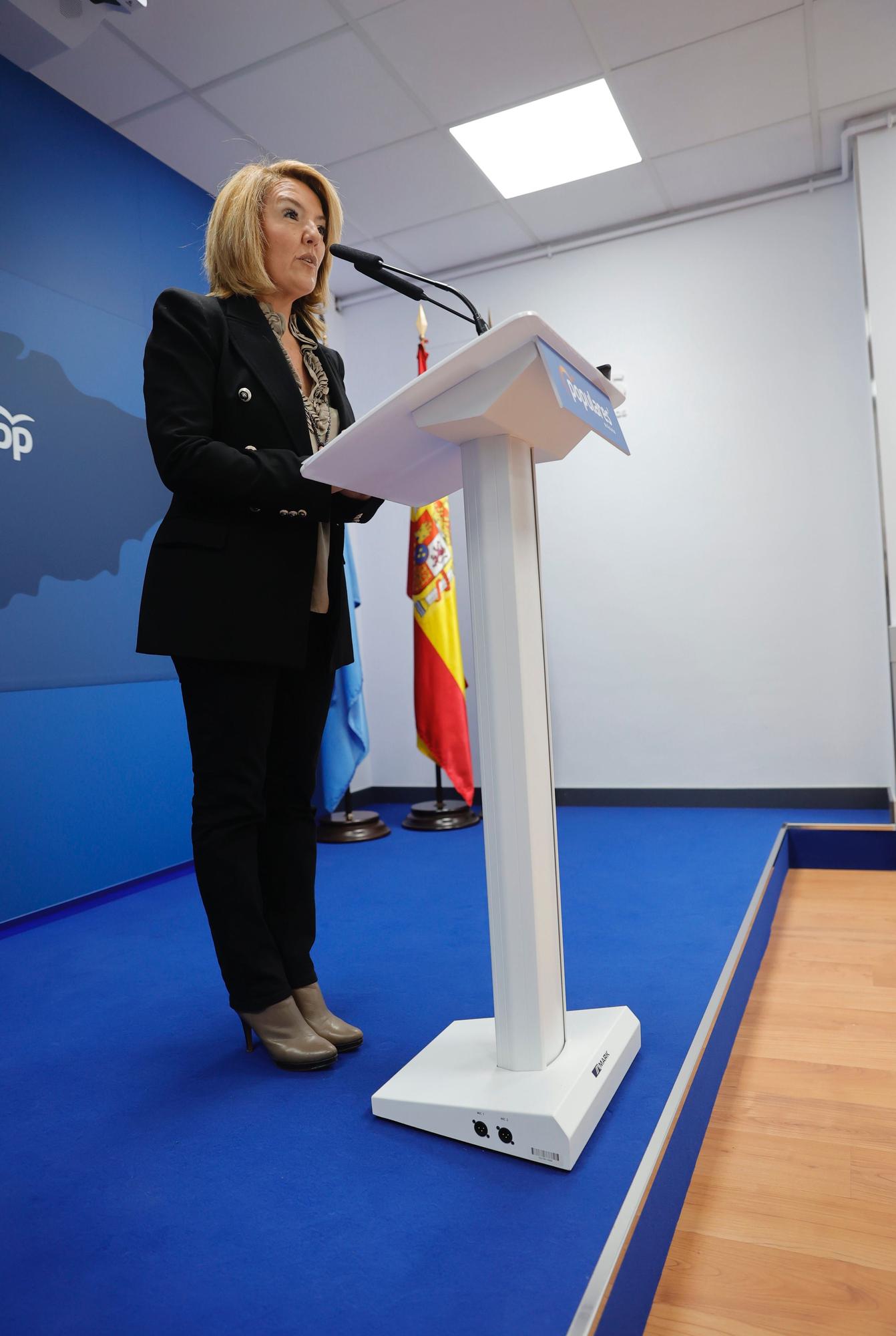 Teresa Mallada hace efectiva su dimisión como presidenta del PP asturiano