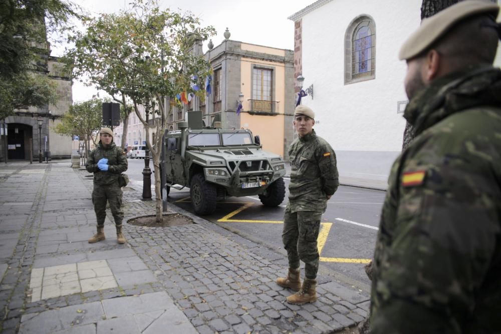 Militares en La Laguna