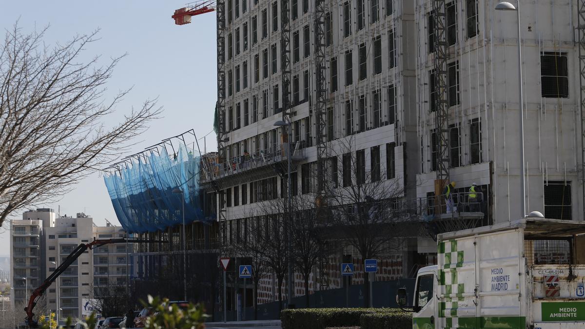 Edificios de viviendas en construcción