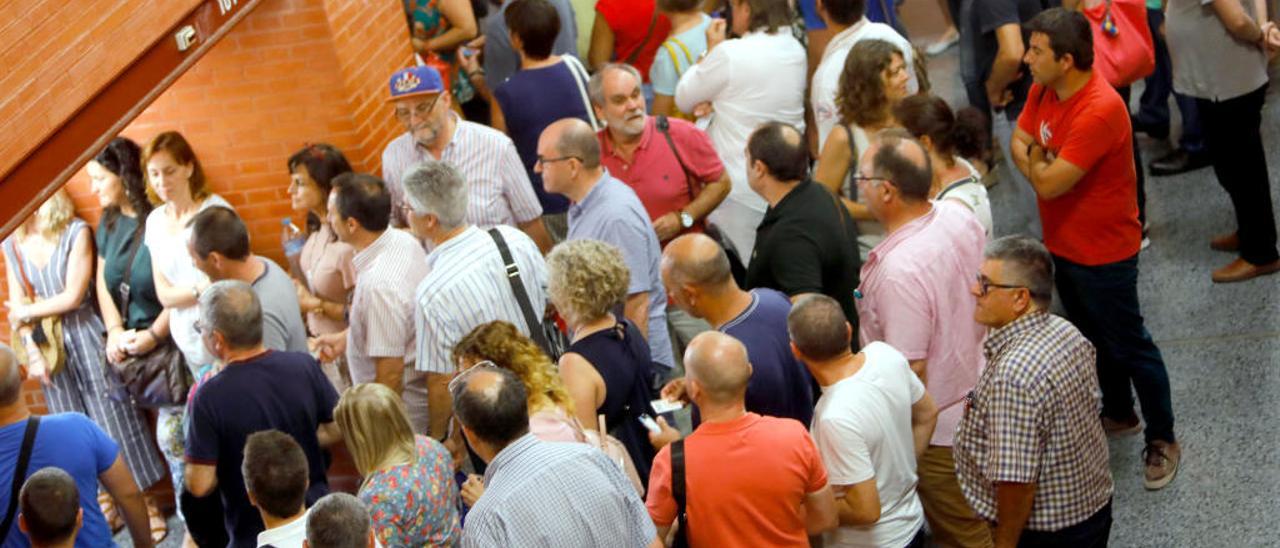 Aspirantes en una de las últimas pruebas convocadas.