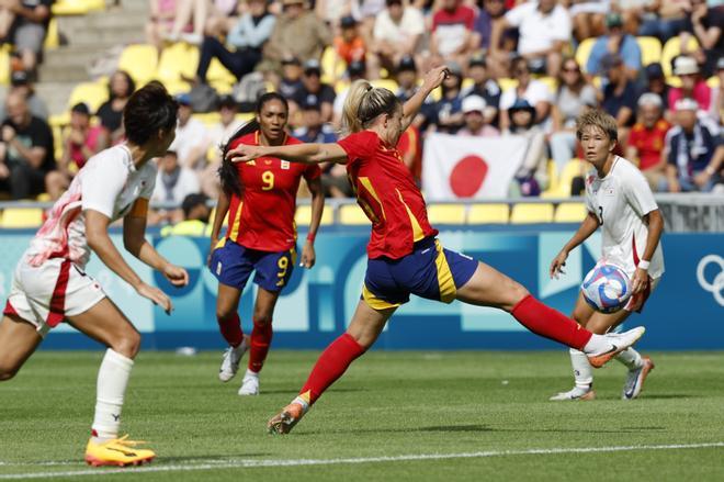 España - Japón, el partido de fútbol femenino de la fase de grupos de los Juegos Olímpicos, en imágenes.