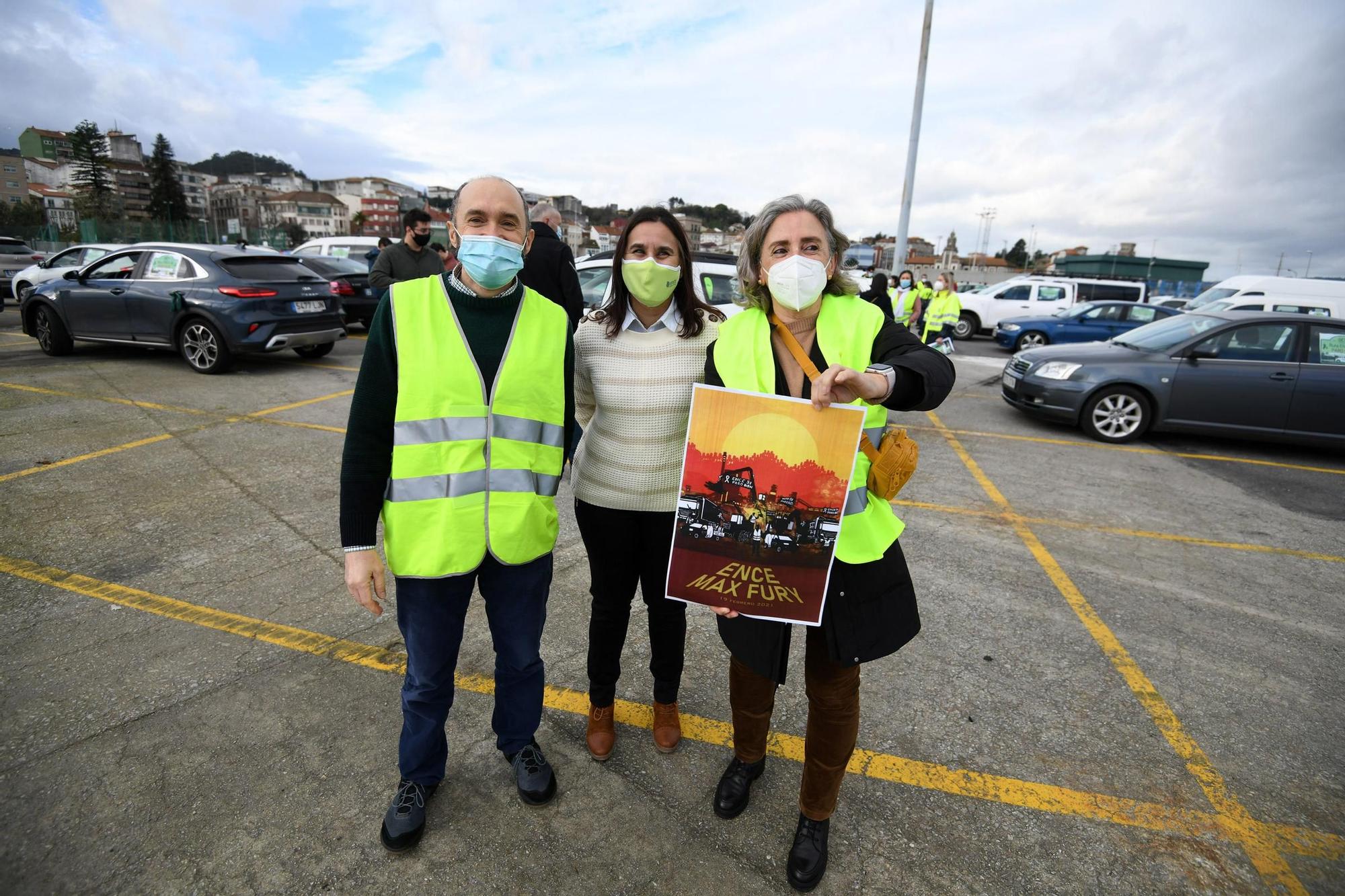 Caravana protesta de los empleados de Ence