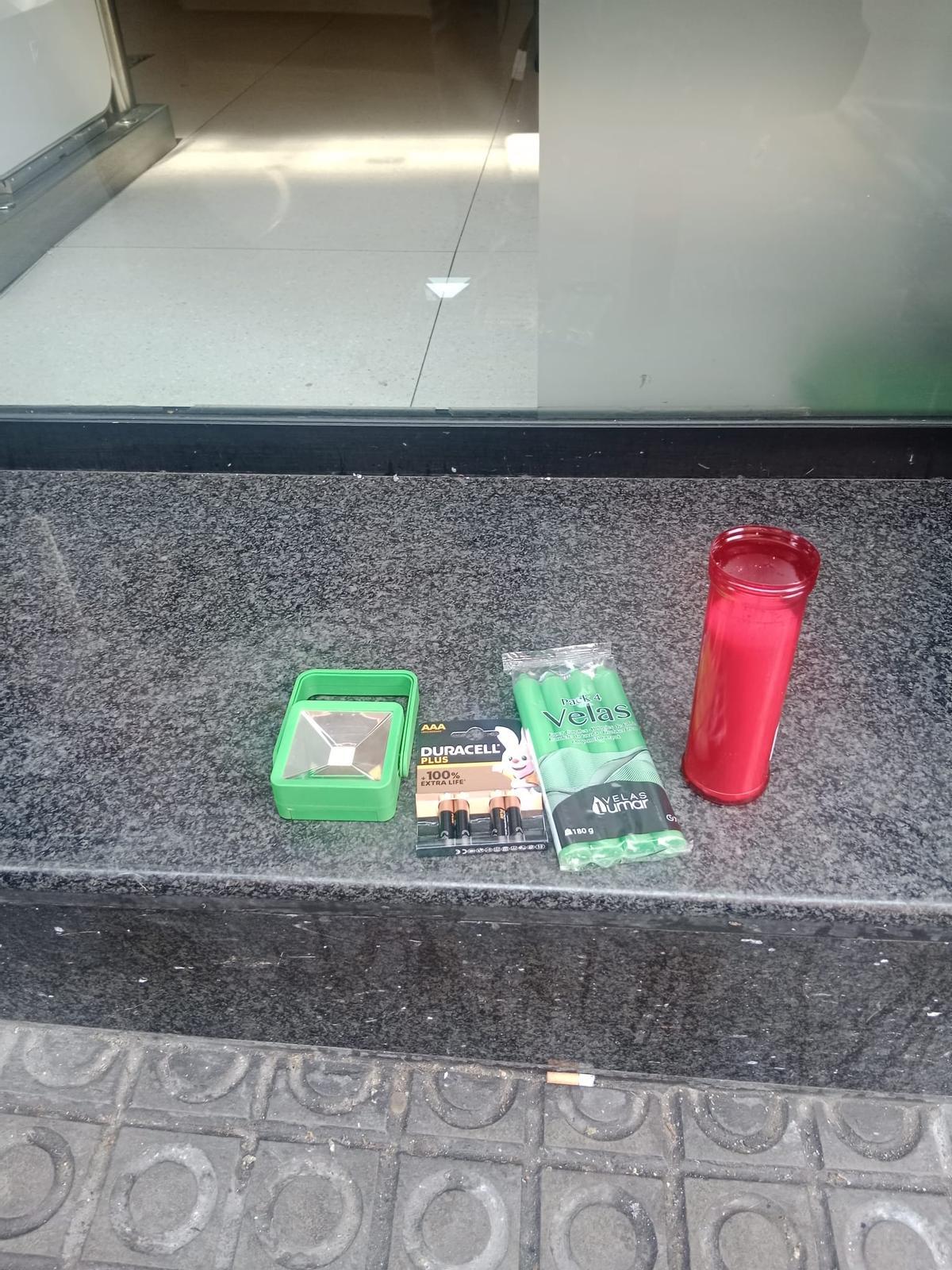 El 'kit de supervivencia' de Pilar.