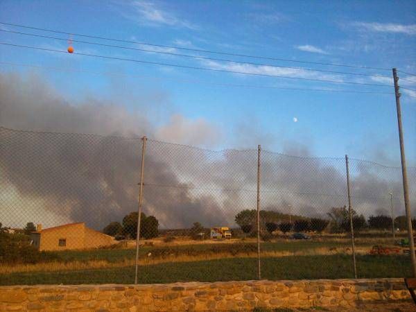 Fotogalería del incendio en Trasobares