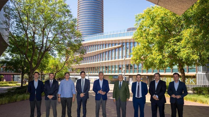 José Luis Sanz aborda con Torre Sevilla nuevas vías de colaboración para atraer inversión y reforzar la Cartuja como polo tecnológico