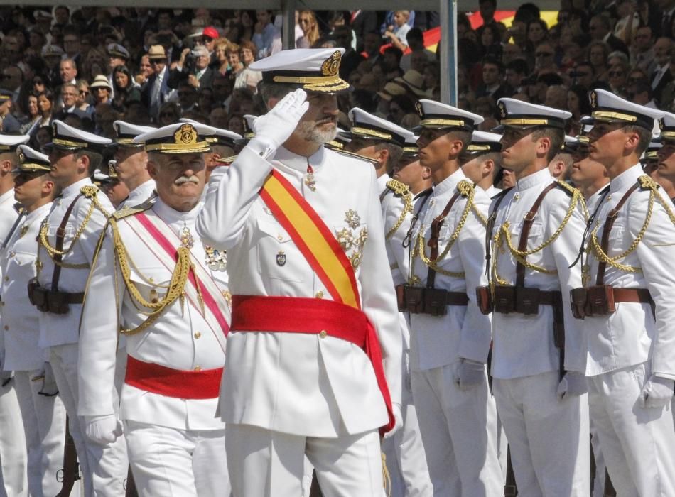 Felipe VI preside en la Escuela Naval Militar los actos del Día del Carmen. Julio Santos
