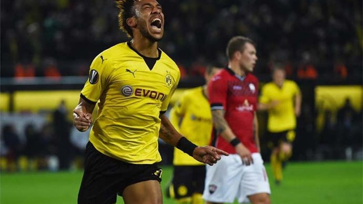 Aubameyang sale a gol por partido esta temporada en el Borussia Dortmund