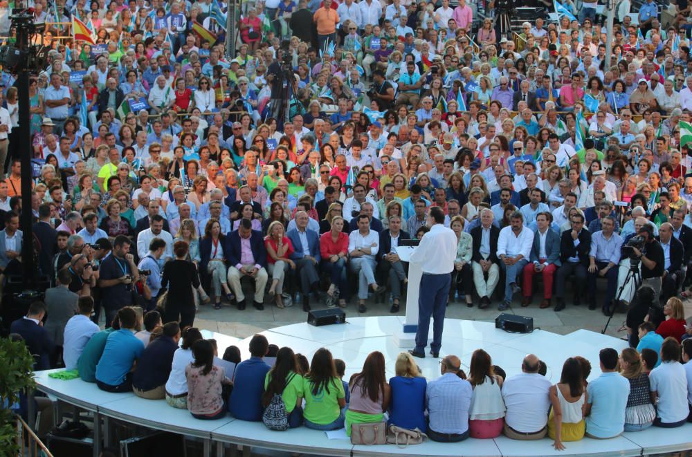 El presidente en funciones encabezó el acto del Partido Popular en el inicio de la última semana de campaña