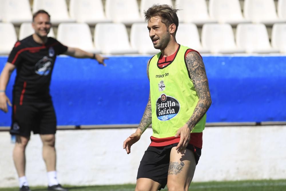 El Dépor prepara en Benidorm el partido del Elche