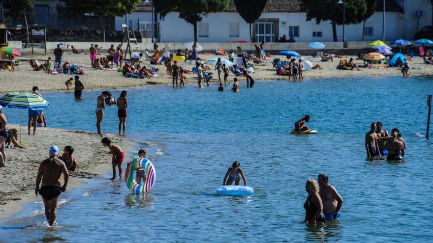 La playa de O Preguntoiro, en Vilaxoán.