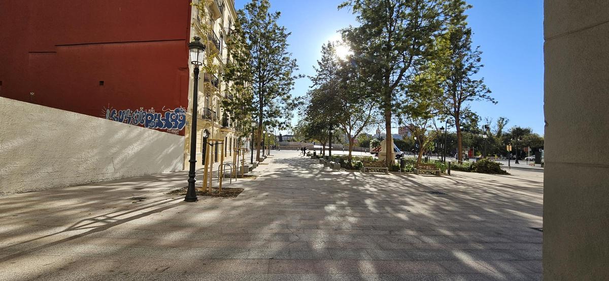 Así es la nueva Plaza de Santa Mónica de València Así es la nueva Plaza de Santa Mónica de València