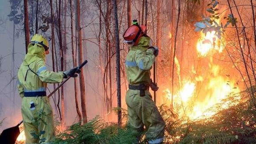 El fuego llegó a los montes de Alba el pasado año.  // Rafa Vázquez