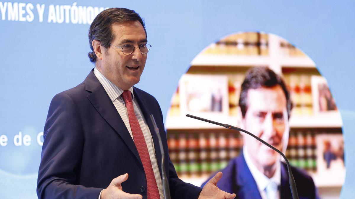 El presidente de la CEOE, Antonio Garamendi.