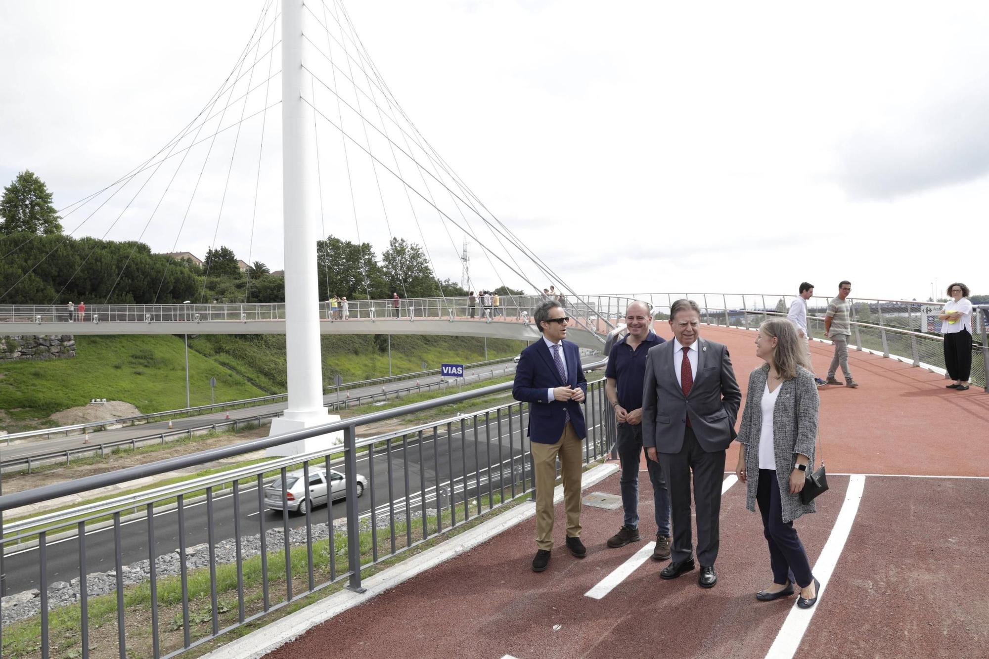 Inauguración del parque lineal de entrada a Oviedo por la "Y"