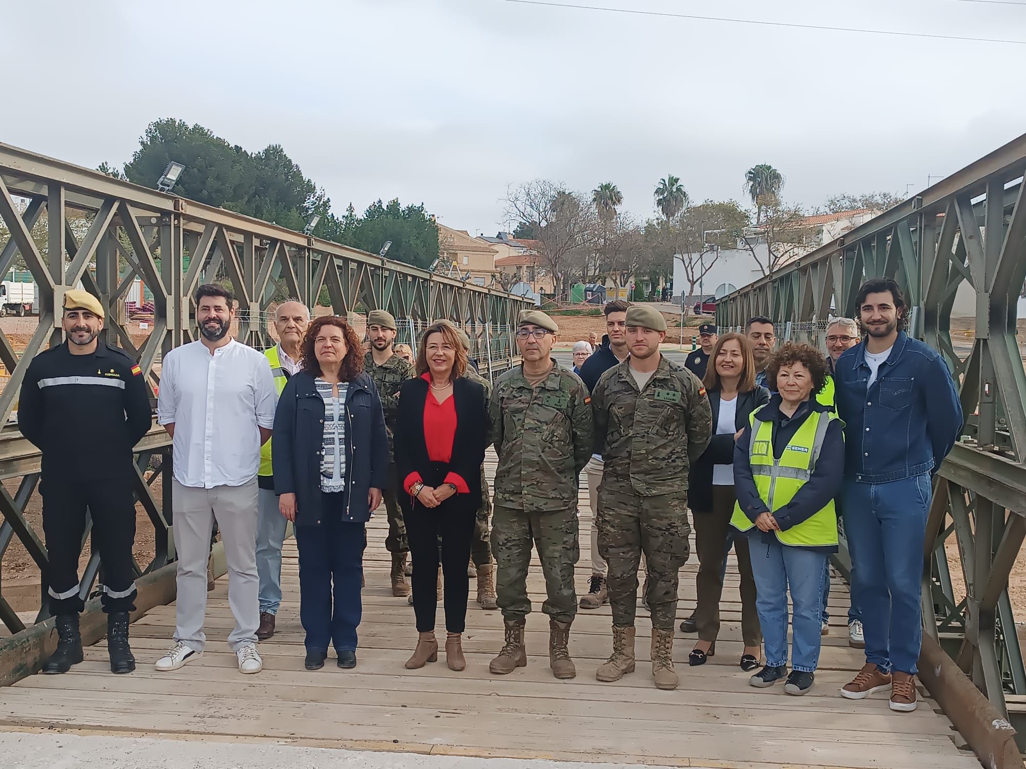 Loriguilla inaugura un nuevo puente provisional cinco meses después de la dana