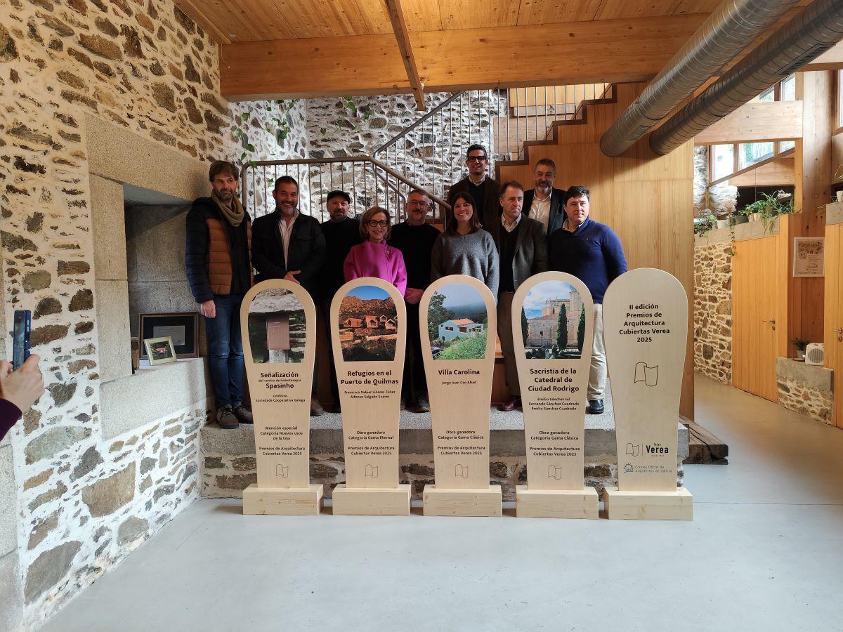 Premiados del concurso impulsado por Tejas Verea y el COAG.