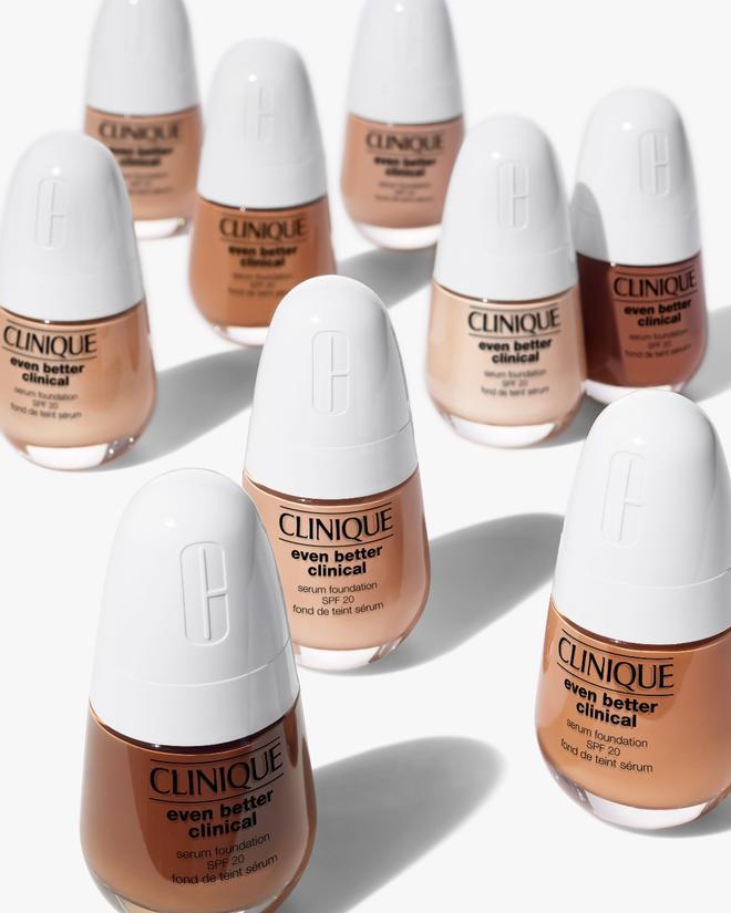 Base de maquillaje de Clinique en diferentes tonalidades