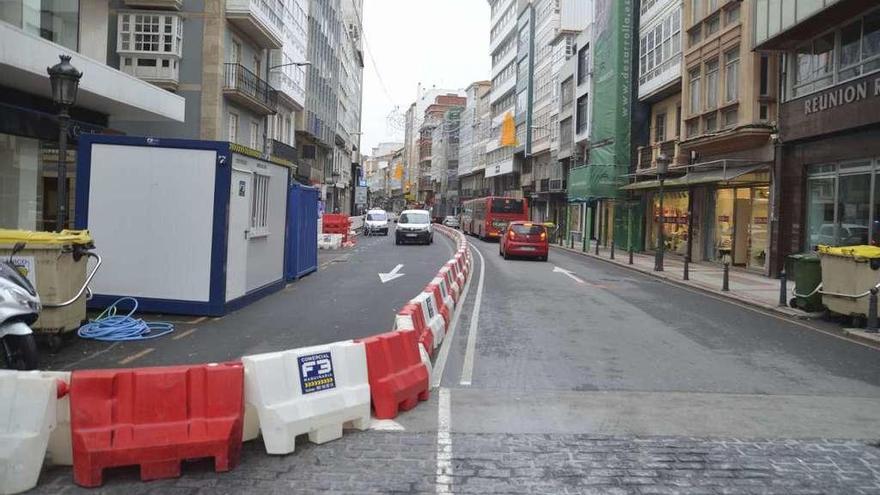 San Andrés, parcialmente cortado por las obras municipales de las últimas semanas.