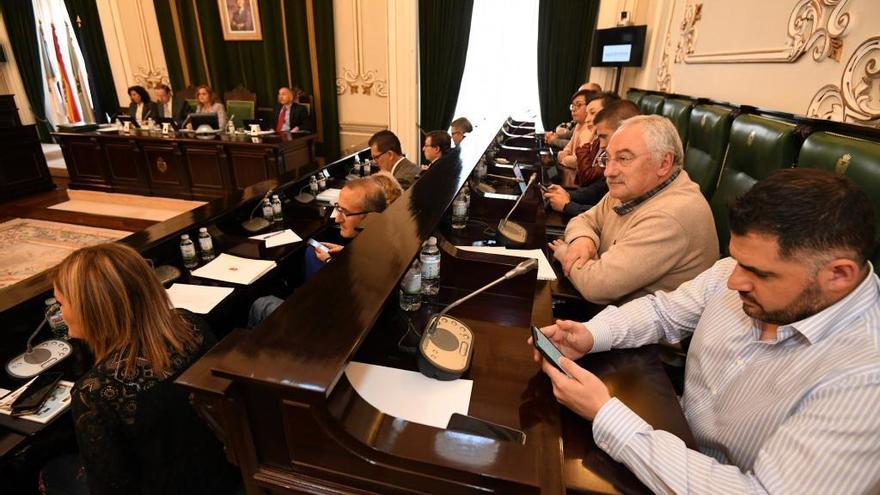 Una anterior sesión del pleno de la Diputación de Pontevedra.