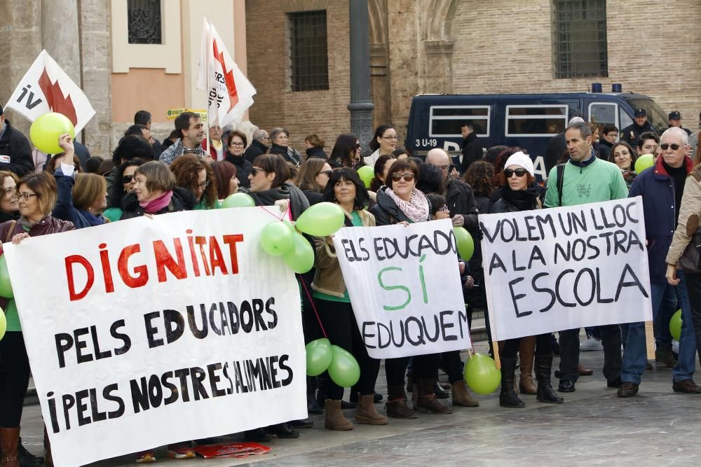 Protesta de educadores de infantil y especial